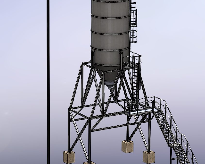 Silo with structure